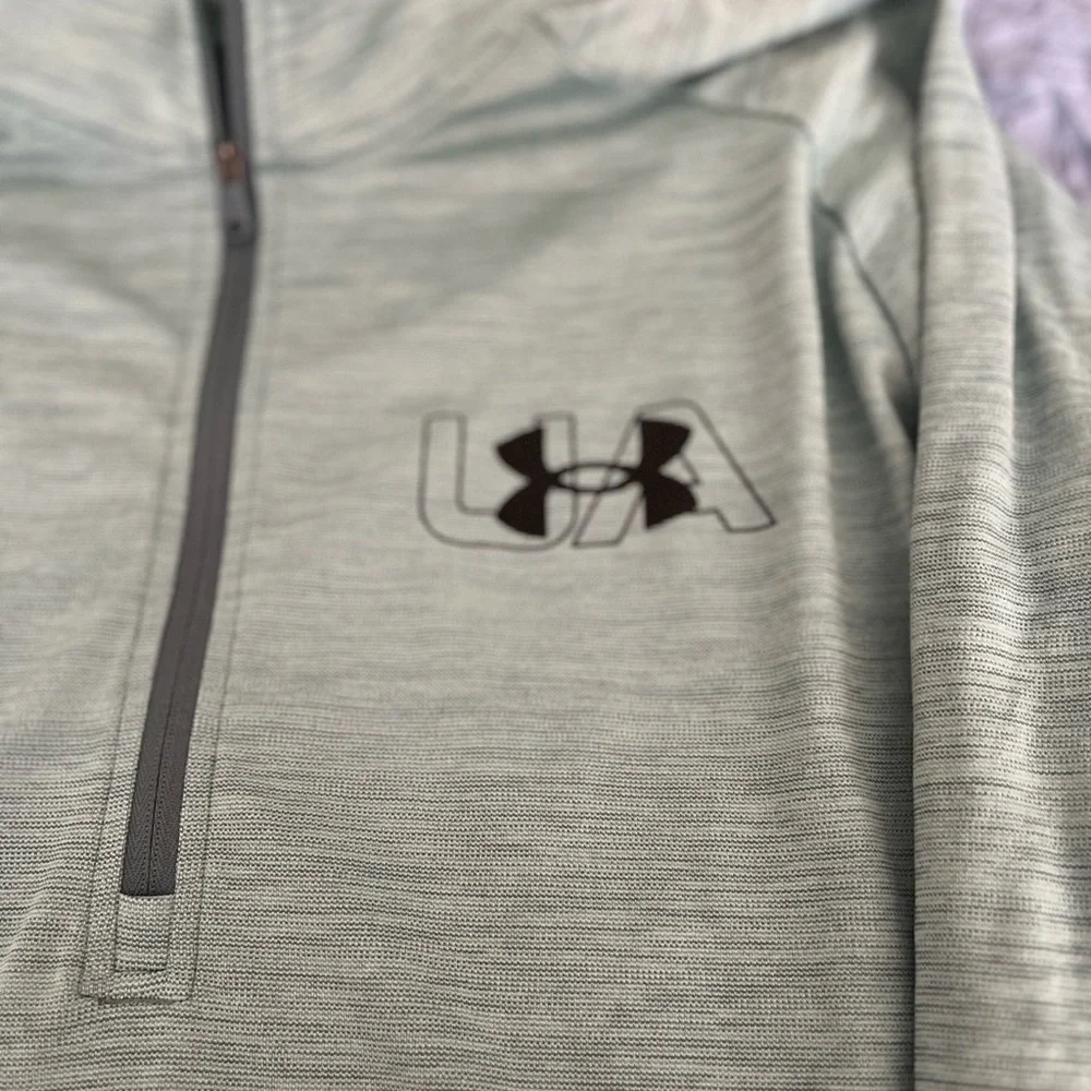 Under Armour Green Quarter-Zip Pullover Mens XL
